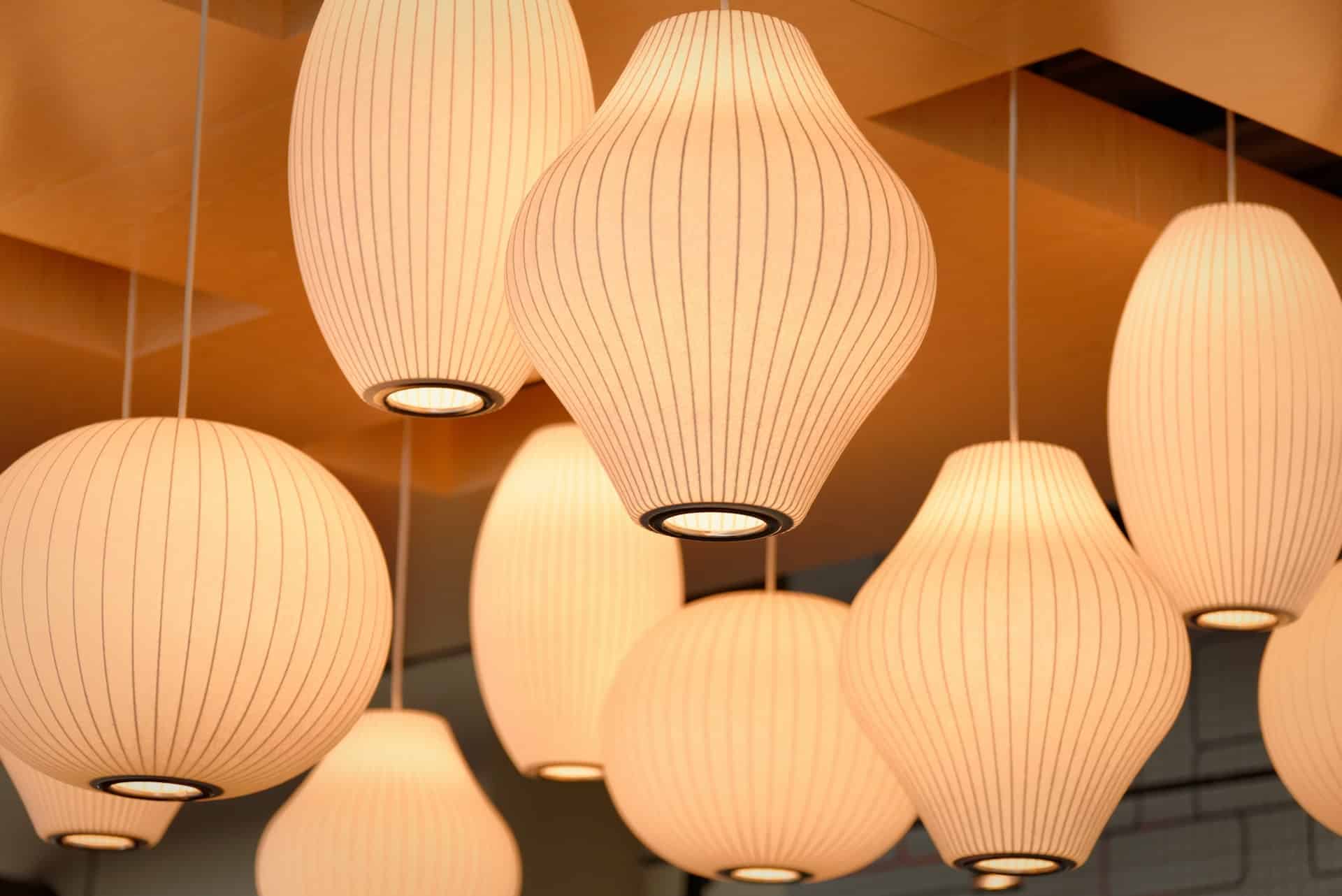 Various lighting fixtures ready for installation by Laswell Electric, offering energy-efficient and stylish solutions for residential and commercial spaces.