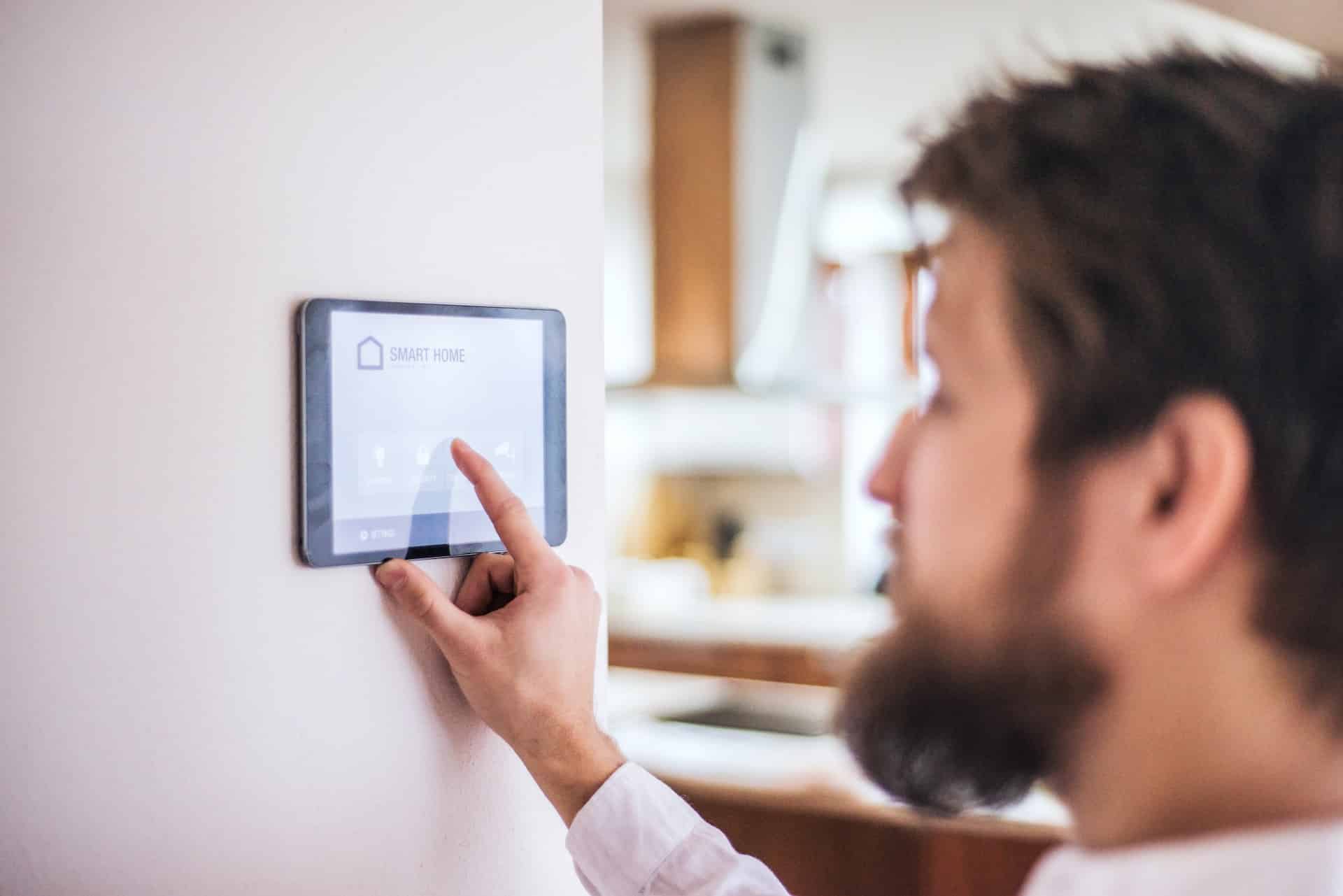 Smart home alarm system professionally installed by Laswell Electric, offering advanced security solutions in Kentucky and Indiana homes.