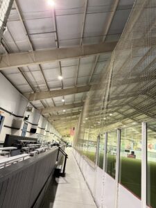 Interior LED high bay lighting installed by Laswell Electric at Mockingbird Valley Sports Complex in Louisville