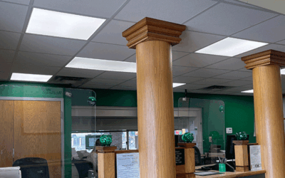 LED Lighting Transformation at Wesbanco New Albany, IN by Laswell Electric