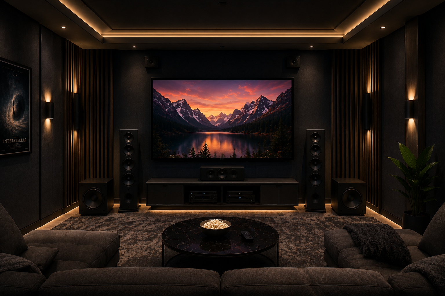 Laswell home theater installation.