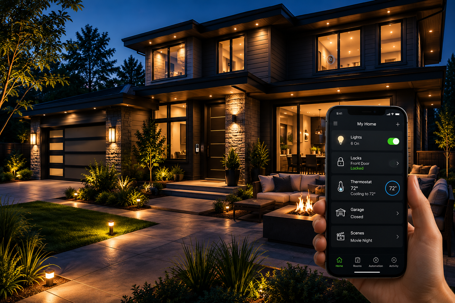 Image of Laswell home automation app.