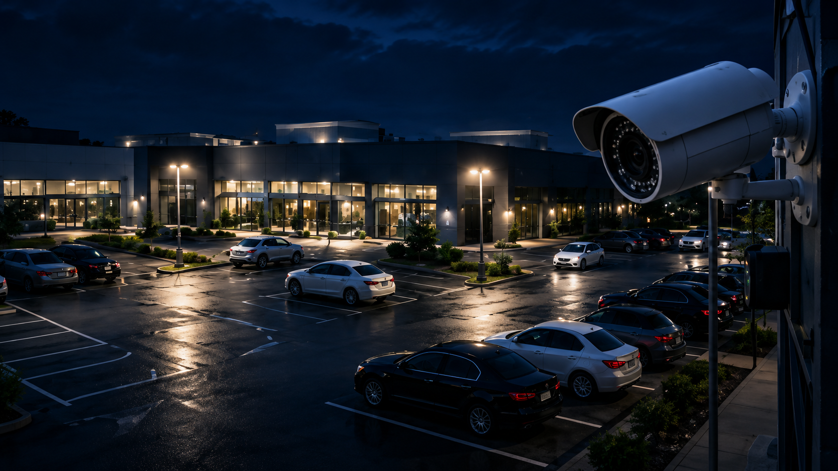 Laswell installed professional grade commercial security camera.